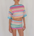 Sherbet Blue Mini skirt (Pre Order)