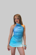 🩵LIMITED EDITION🩵 Ombré ocean sequin and bead Dress ( pre order)