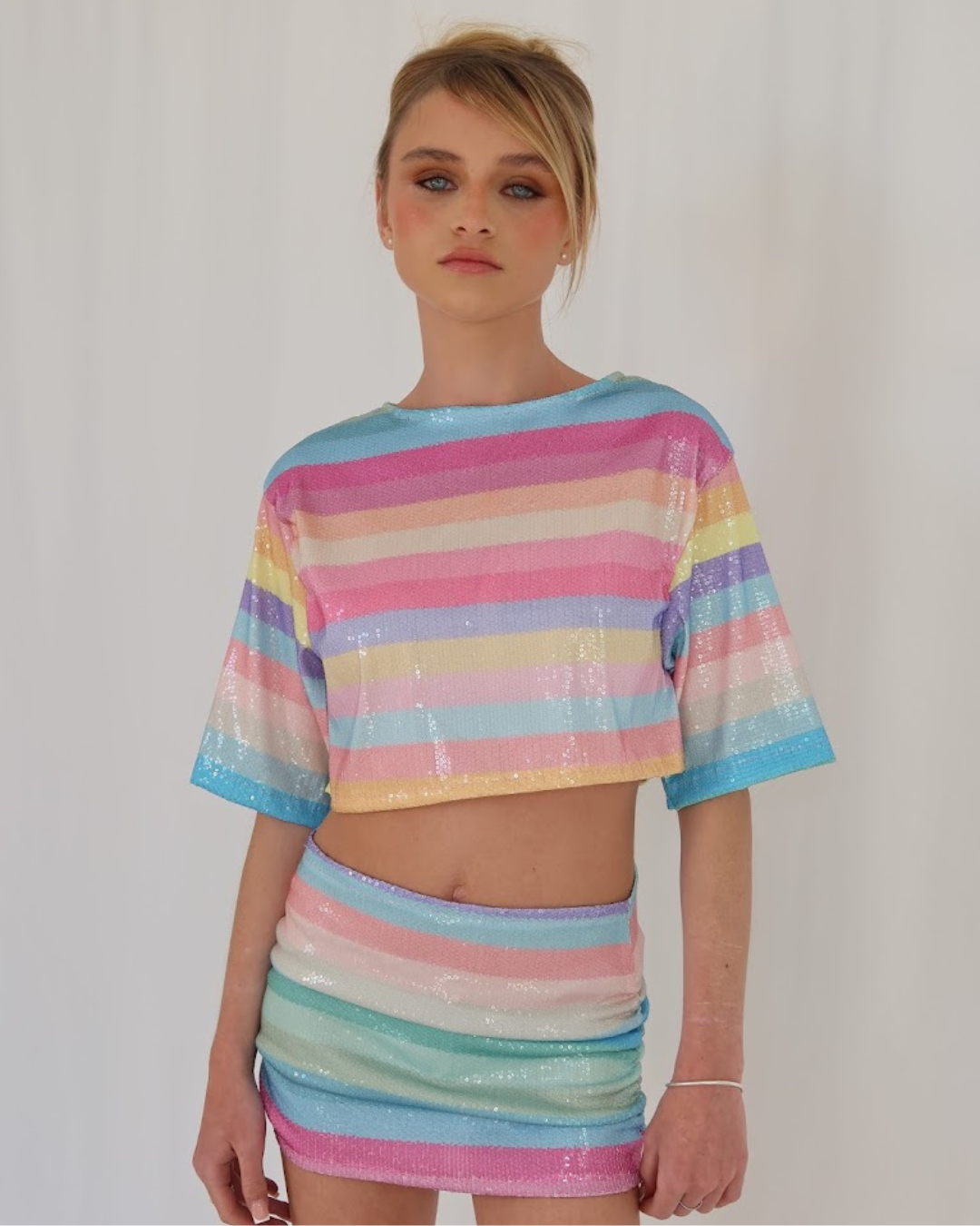 Sherbet Blue Mini skirt (Pre Order)